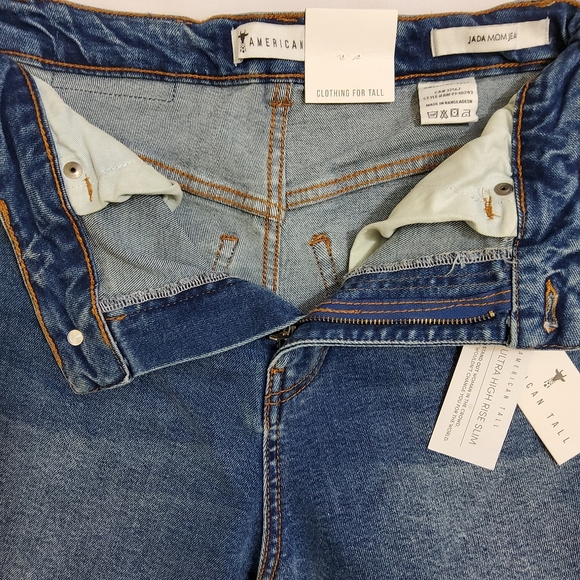 AMERICAN TALL NEW LOLA SLIM-FIT TALL HIGH WAISTED JEANS SIZE 29T BLUE - Picture 11 of 12